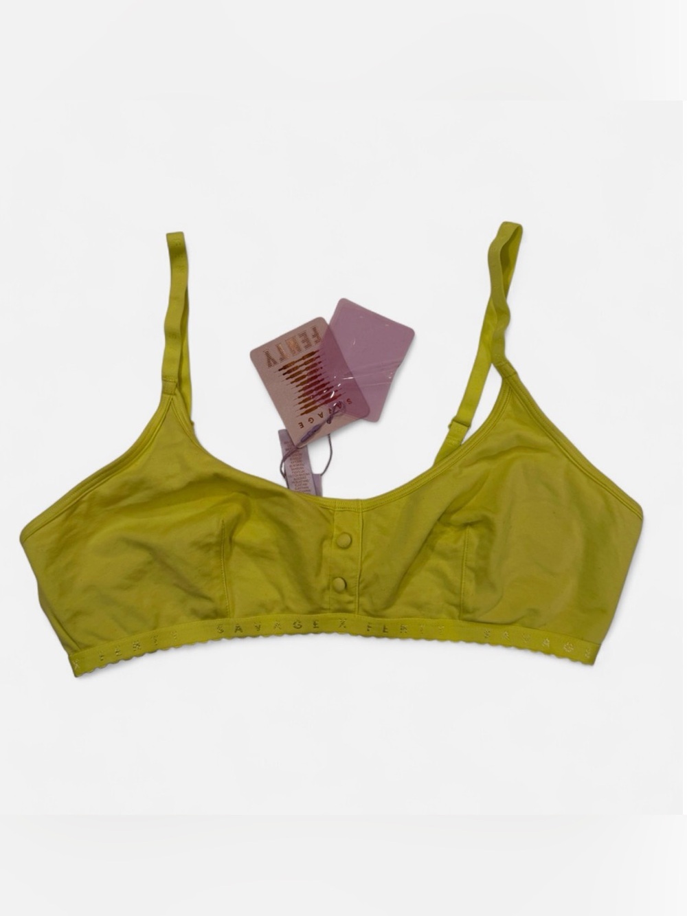 NWT ✨ Savage X Fenty Neon Lime Green Bralette – Size XL